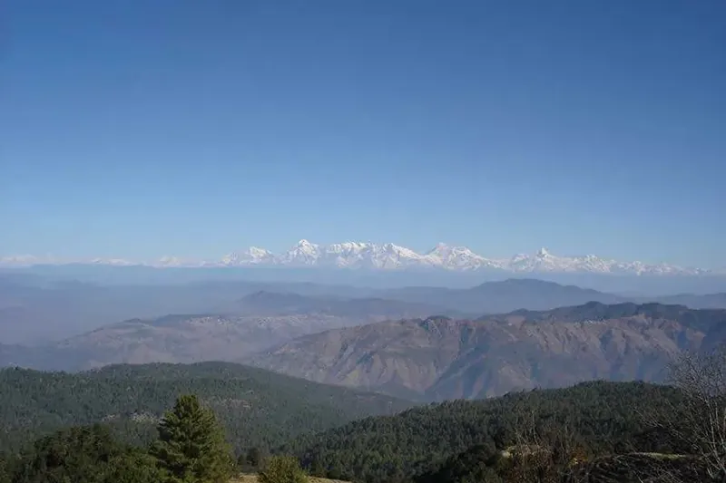 Scenic local attractions: Mukteshwar Dham Temple & Himalayan Peaks near Whispering Pines Cottage Mukteshwar
